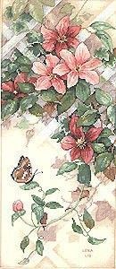 Набір для вишивання Dimensions 13686 Butterfly & Clematis - Вишивка хрестиком і бісером - Овечка Рукодільниця