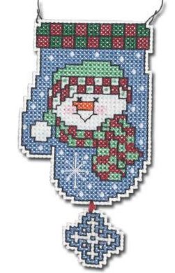 Snowman Mitten Wizzer Сніговик перчатка. Набір для вишивання хрестом. Janlynn (021-1096) - Вишивка хрестиком і бісером - Овечка Рукодільниця