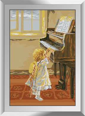 Маленька піаністка. Набір алмазний живопис. Dream Art (31498D) - Вишивка хрестиком і бісером - Овечка Рукодільниця