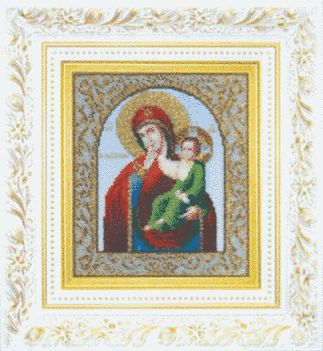 Икона Божьей Матери Утешение. Набор для изготовления иконы из бисера. Чаривна мить (Б-1045) - Вышивка крестиком и бисером - Овца Рукодельница