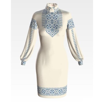 Набір для вишивки нитками Барвиста Вишиванка заготовки жіночої сукні – вишиванки Зірка ПЛ067кМннннi