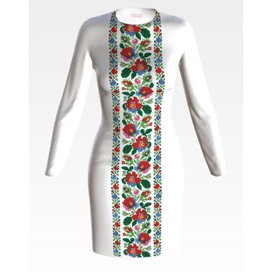 Набор для вышивки нитками Барвиста Вышиванка заготовки женского платья – вышиванки Буковинская современная ПЛ961кБннннi