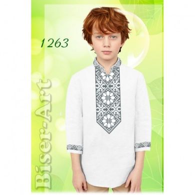 Рубашка для хлопчиків (габардин) Заготовка для вишивки бісером або нитками Biser-Art 1263ба-г - Вишивка хрестиком і бісером - Овечка Рукодільниця