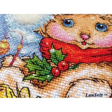 Набор для вышивания ЛанСвіт Рождественская овечка Д-052 - Вышивка крестиком и бисером - Овца Рукодельница