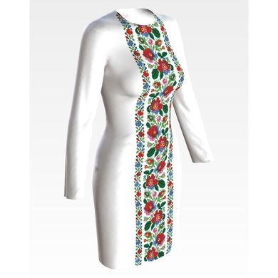 Набор для вышивки нитками Барвиста Вышиванка заготовки женского платья – вышиванки Буковинская современная ПЛ961кБннннi