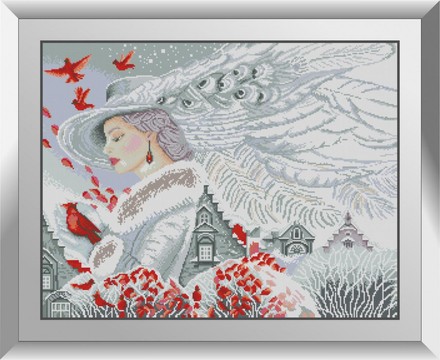 Дівчина зима. Набір алмазний живопис. Dream Art (31308D) - Вишивка хрестиком і бісером - Овечка Рукодільниця