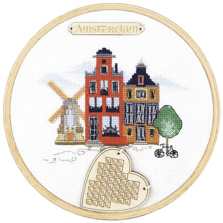 Амстердам. Набор для вышивания. Чаривна мить (М-305) - Вышивка крестиком и бисером - Овца Рукодельница