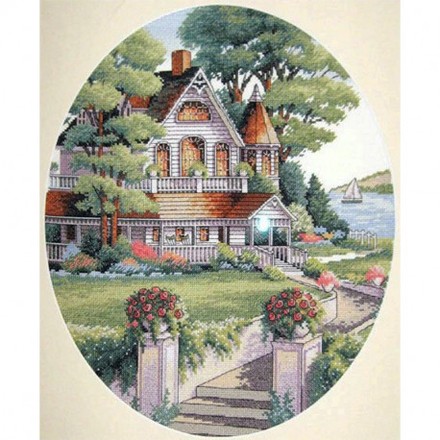 Набор для вышивания Dimensions 03874 Lovely Victorian Home - Вышивка крестиком и бисером - Овца Рукодельница
