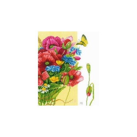 Набор для вышивания Lanarte PN-0144524 Poppies/Маки - Вишивка хрестиком і бісером - Овечка Рукодільниця