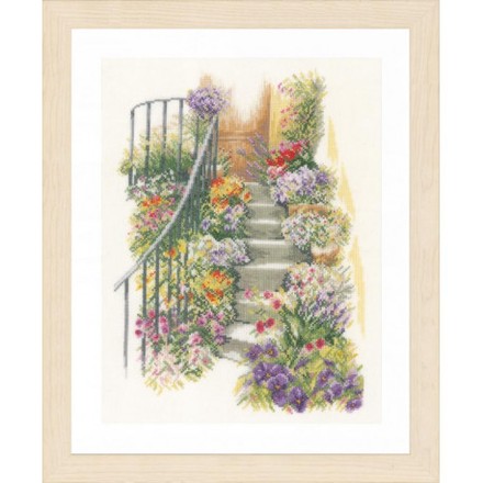 Набор для вышивания Lanarte PN-0169680 Flower Stairs - Вишивка хрестиком і бісером - Овечка Рукодільниця