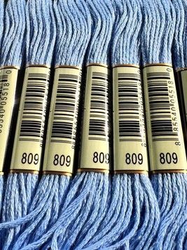 Муліне для вишивання AIRO №809 колір Delft Blue/Дельфтський синій 8м