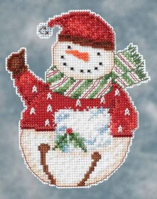 Flurry Snowbell/Снеговик. Набор для вышивания. Mill Hill (DM204104) - Вышивка крестиком и бисером - Овца Рукодельница