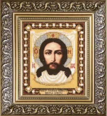 Образ Господа Нашего Иисуса Христа. Набор для изготовления иконы из бисера. Чаривна мить (Б-1155) - Вышивка крестиком и бисером - Овца Рукодельница