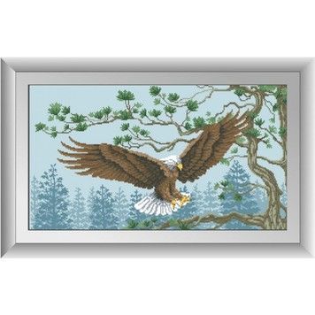 Набір для малювання камінням алмазна живопис Dream Art Орел (квадратні, повна) 30226D - Вишивка хрестиком і бісером - Овечка Рукодільниця