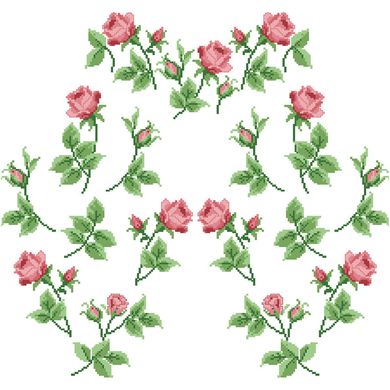 Набір для вишивки жіночої блузки бісером Тендітні троянди БЖ017пБннннk - Вишивка хрестиком і бісером - Овечка Рукодільниця