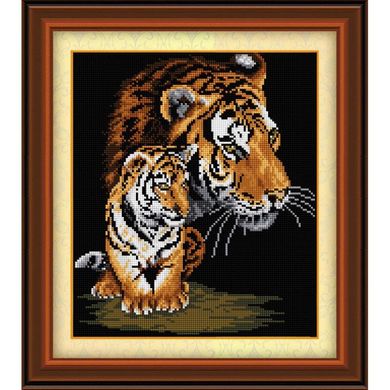 Тигрица и тигренок. Dream Art (30044D) - Вышивка крестиком и бисером - Овца Рукодельница