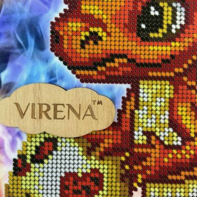 Вогняний дракон Схема для вишивання бісером Virena А4Н_582 - Вишивка хрестиком і бісером - Овечка Рукодільниця