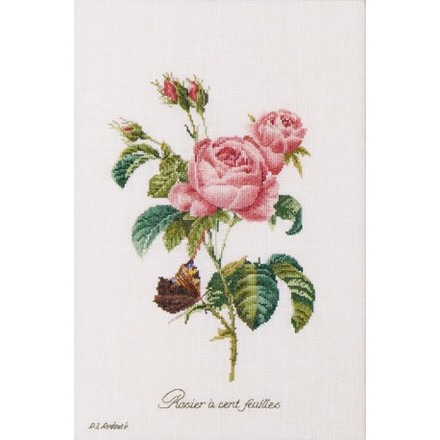 Набір для вишивання хрестиком Rose Redouté Linen Thea Gouverneur 2030 - Вишивка хрестиком і бісером - Овечка Рукодільниця