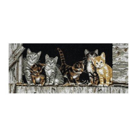 Набор для вышивания Dimensions 35133 Barnyard Kitties Cats - Вишивка хрестиком і бісером - Овечка Рукодільниця