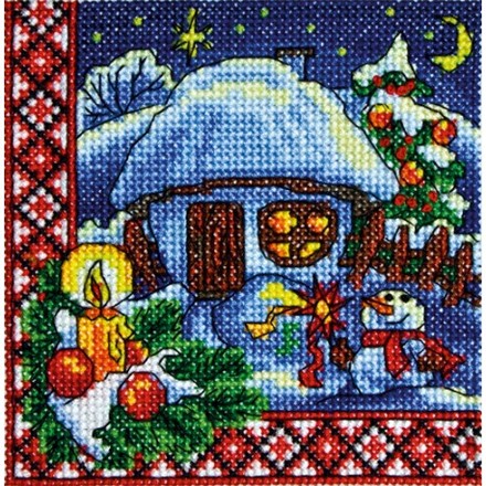 Різдвяна ніч Набір для вишивання хрестиком Леді ЛД1304 - Вышивка крестиком и бисером - Овца Рукодельница