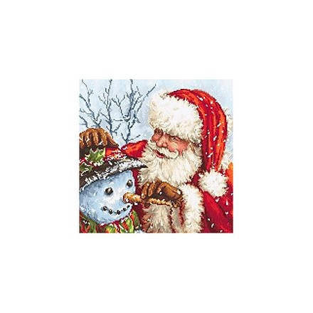 Набор для вышивания LETISTITCH Дед Мороз и Снеговик LETI 919 - Вышивка крестиком и бисером - Овца Рукодельница