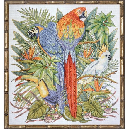 Набор для вышивания Design Works 2773 Birds of Paradise - Вишивка хрестиком і бісером - Овечка Рукодільниця