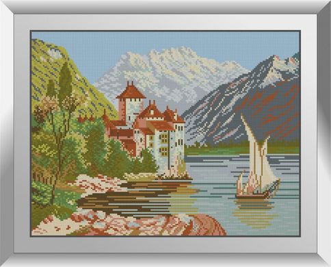Озерный замок. Набор алмазной живописи. Dream Art (31593D) - Вышивка крестиком и бисером - Овца Рукодельница