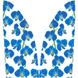 Заготовка женской юбки для вышивки бисером Барвиста Вышиванка Синие орхидеи СЖ183кБнннн