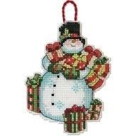 Набір для вишивання Dimensions 70-08896 Snowman Ornament - Вишивка хрестиком і бісером - Овечка Рукодільниця
