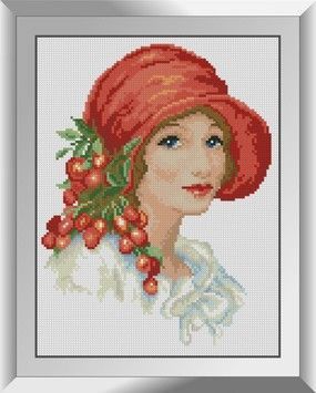 Набір для малювання каменями алмазний живопис Dream Art Червоний капелюшок (квадратні, повна) 31327D - Вишивка хрестиком і бісером - Овечка Рукодільниця