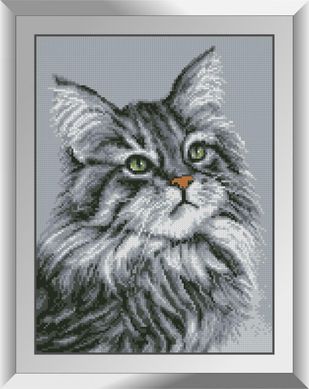 Сірий кіт. Набір алмазний живопис. Dream Art (31378D) - Вишивка хрестиком і бісером - Овечка Рукодільниця
