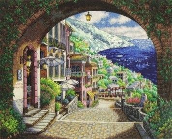 Набор для вышивания крестом Dimensions 70-35265 Coastal View - Вышивка крестиком и бисером - Овца Рукодельница