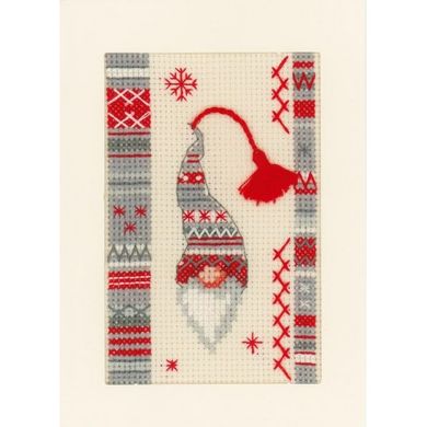Різдвяний ельф Набір для вишивання хрестиком (листівки) Vervaco PN-0157032 - Вышивка крестиком и бисером - Овца Рукодельница