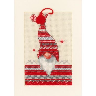 Різдвяний ельф Набір для вишивання хрестиком (листівки) Vervaco PN-0157032 - Вишивка хрестиком і бісером - Овечка Рукодільниця