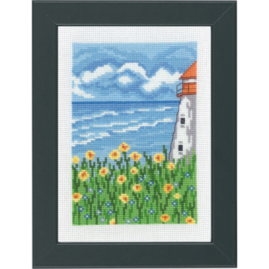 Набір для вишивання "Маяк (Lighthouse)" PERMIN - Вишивка хрестиком і бісером - Овечка Рукодільниця