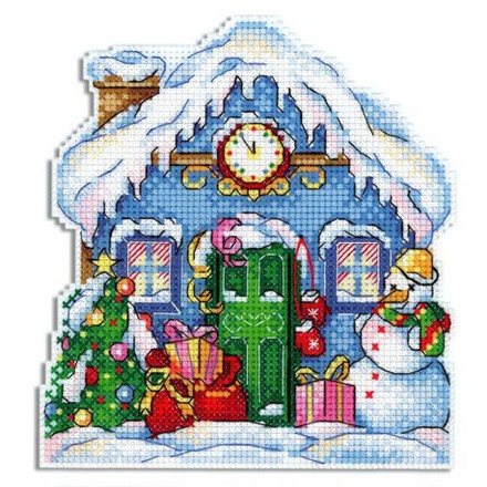 Новогодний домик Набор для вышивания крестиком новогодней игрушки Classic Design 8321 - Вишивка хрестиком і бісером - Овечка Рукодільниця