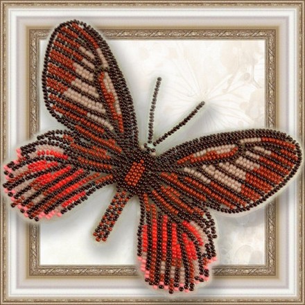 Набор для вышивки бисером бабочки на прозрачной основе Вдохновение Eurytides Ariarathes Gayi BGP-017 - Вишивка хрестиком і бісером - Овечка Рукодільниця