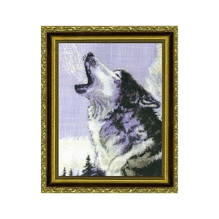 Набор для вышивания Kustom Krafts MBW-001 Воющий волк - Вышивка крестиком и бисером - Овца Рукодельница
