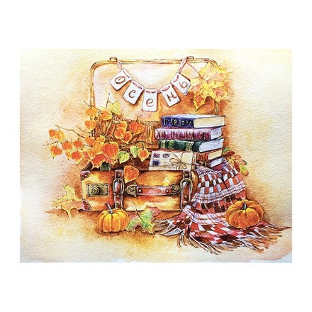 Осень пришла Принт для художественной вышивки Alisena AL1050а - Вишивка хрестиком і бісером - Овечка Рукодільниця