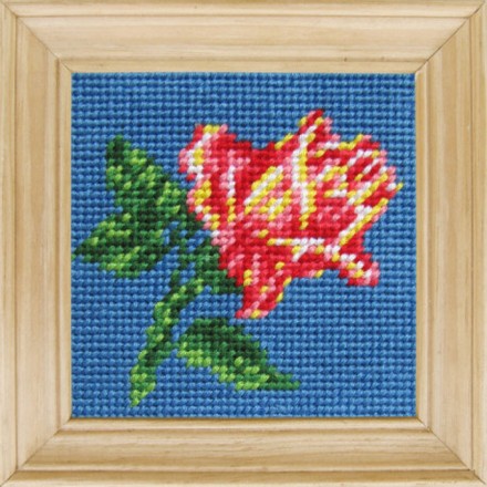 Ніжна троянда Канва з нанесеним малюнком Чарівниця C-10 - Вышивка крестиком и бисером - Овца Рукодельница