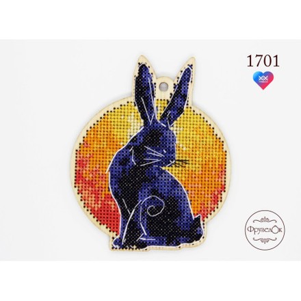 Кролик Набор для вышивки крестом на деревянной основе ФрузелОк 1701ф - Вышивка крестиком и бисером - Овца Рукодельница