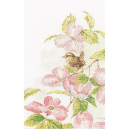 Набор для вышивания Lanarte PN-0149989 Розовые цветы - Вишивка хрестиком і бісером - Овечка Рукодільниця