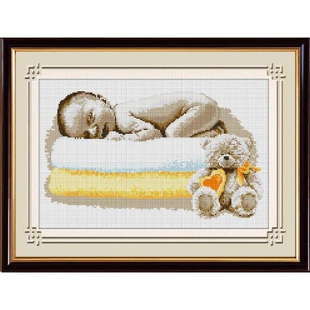 Сладкий сон малыша. Dream Art (30561D) - Вышивка крестиком и бисером - Овца Рукодельница