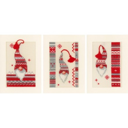 Різдвяний ельф Набір для вишивання хрестиком (листівки) Vervaco PN-0157032 - Вишивка хрестиком і бісером - Овечка Рукодільниця