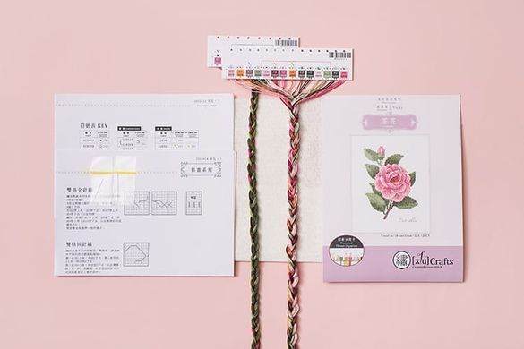 Камелія Xiu Crafts 2032414 Набір для вишивання хрестиком - Вишивка хрестиком і бісером - Овечка Рукодільниця
