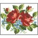 Заготовка клатча Элегантные розы, незабудки для вышивки бисером КЛ020кБ1301
