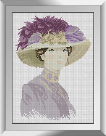 Сиреневая шляпка. Набор алмазной живописи. Dream Art (31328D) - Вышивка крестиком и бисером - Овца Рукодельница