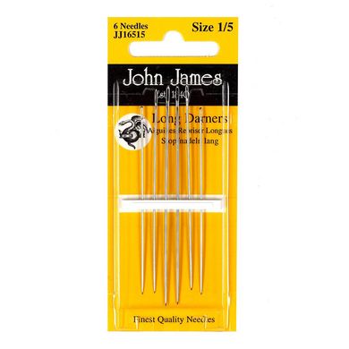 Long Darners №7 (6шт). Набор длинных штопальных игл. John James (Англия) (JJ16507) - Вышивка крестиком и бисером - Овца Рукодельница