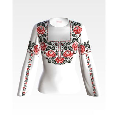 Набір для вишивки жіночої блузки бісером Троянда БЖ071пБннннk - Вишивка хрестиком і бісером - Овечка Рукодільниця