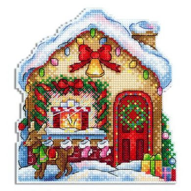 Рождественский домик Набор для вышивания крестиком новогодней игрушки Classic Design 8322 - Вышивка крестиком и бисером - Овца Рукодельница